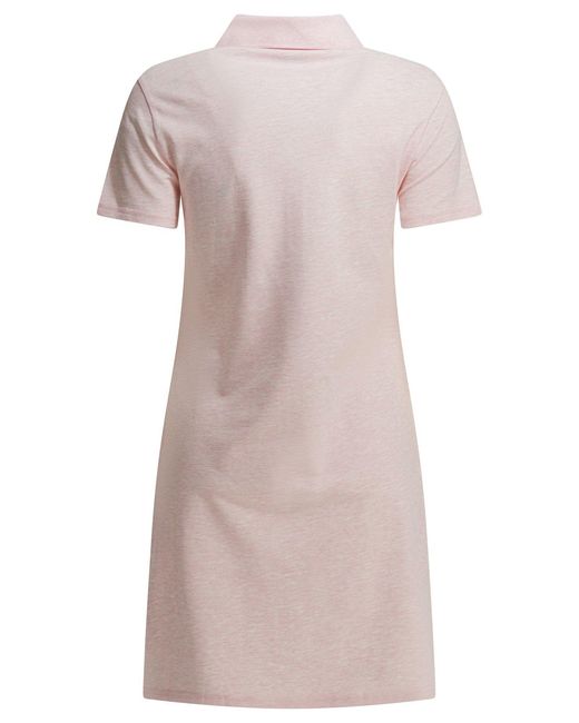 Burberry Short Polo Dress Dresses Pink