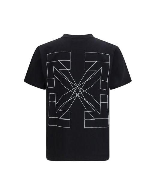 Off-White c/o Virgil Abloh Black Big Double Arrow T-Shirt for men