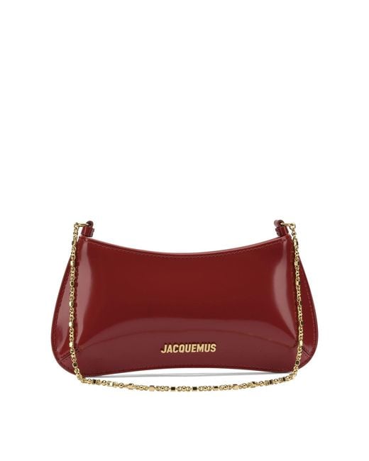 Jacquemus Red "le Petit Bisou Chaine" Small Shoulder Bag