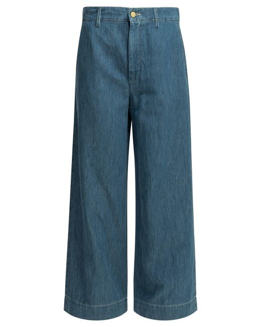 Max Mara Blue Wide Leg Jeans