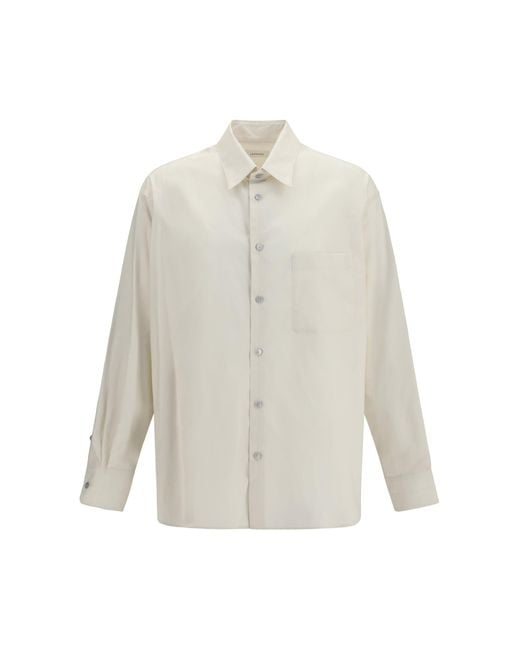 Lemaire White Shirt With Chest Pocket for men