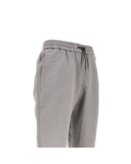Sease Gray 'Summer Mindset' Twill Pants for men