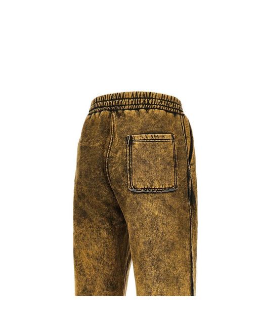 DIESEL Natural Cotton-Blend Relaxed Fit Track Pants for men