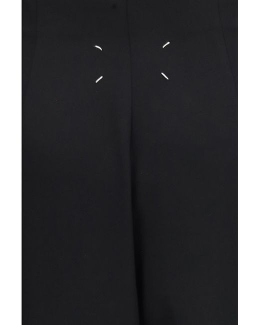 Margiela Black Long Skirt With Back Slit