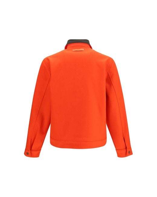 GR10K Red Replicated Short Jacket Bishop for men