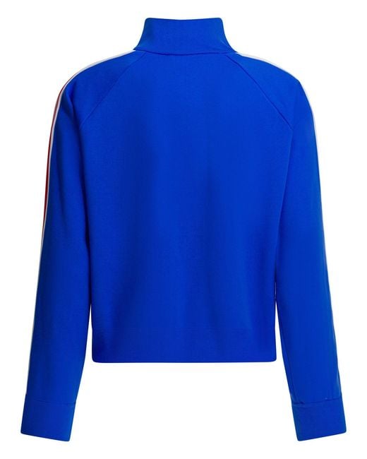 Miu Miu Blue Zipper Sweatshirt