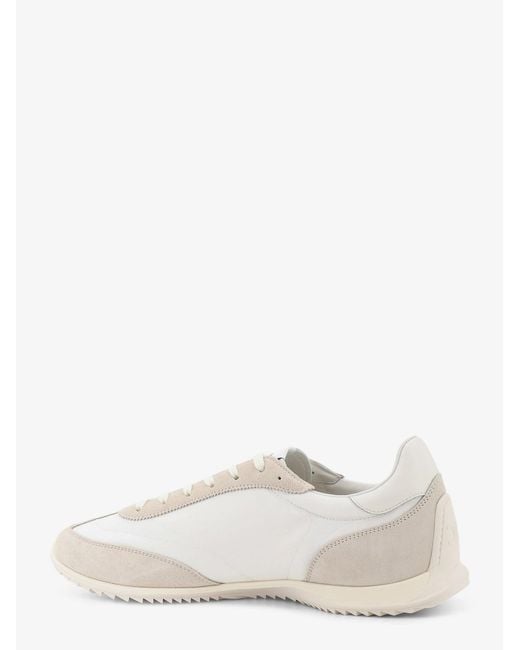 Céline White Nylon Racer Sneakers With Triomphe Logo On The Side for men