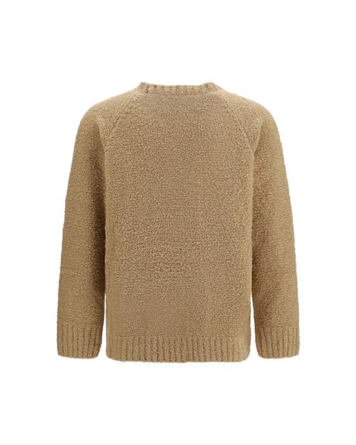 Laneus Natural Crewneck Sweater Camel for men