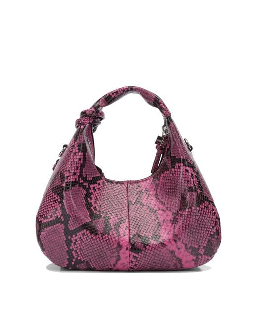 Ganni Purple Recycled Polyester Handbag