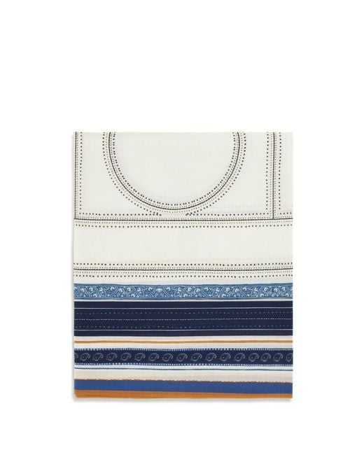 Totême Blue Monogram Scarf