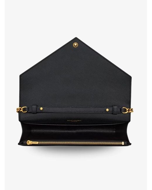 Saint Laurent White Paris Leather Crossbody Bag With Metal Cassandre Logo