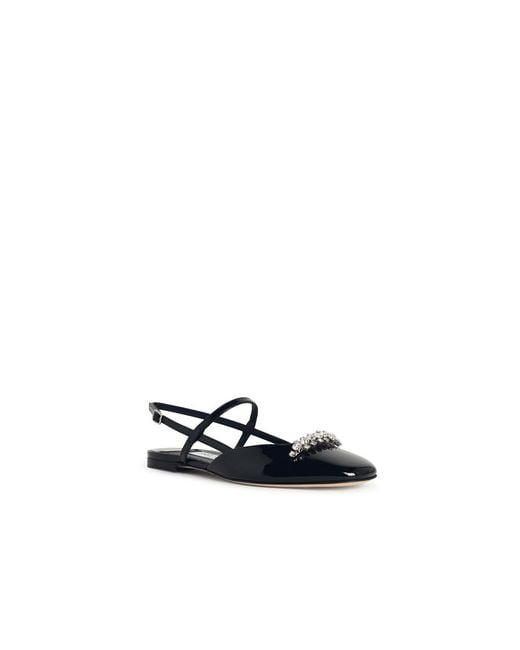 Jimmy Choo White 'Belinda Sb Flat' Lear Ballet Flats