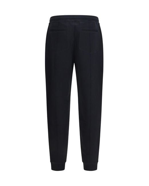 Brunello Cucinelli Blue Cotton-Blend Jogging Pants for men