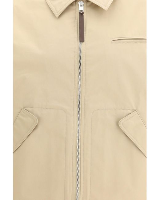 Moschino Natural Zip Closure Jacket for men
