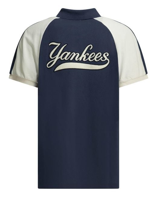 Polo Ralph Lauren Blue X Mlb Collection" Polo Shirt With Buttons for men