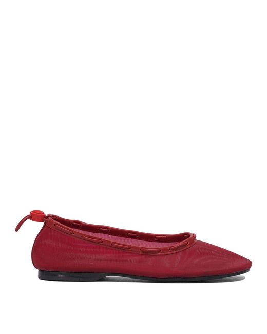 Alohas Red Gill Ballerinas