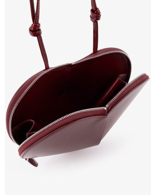 Alaïa Purple Le Coeur Leather Crossbody Bag