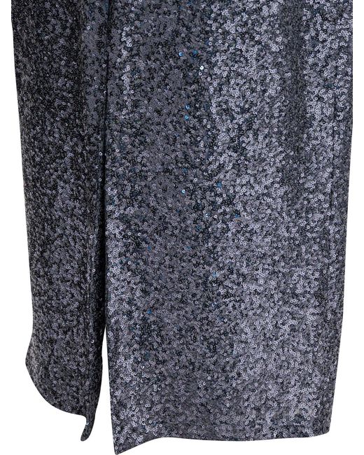 Semler Blue Sequined Midi Skirt Skirts Grey