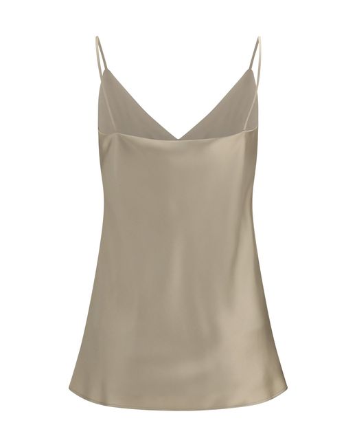 Max Mara Natural Silk Top Bacco