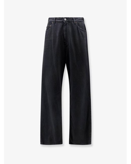 MM6 by Maison Margiela Black Denim Trousers for men