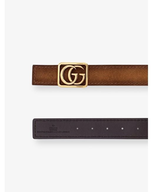 Gucci White Reversible Leather Belt for men