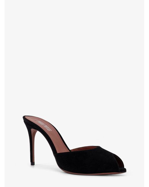 Paris Texas Black Vera Suede Sandals