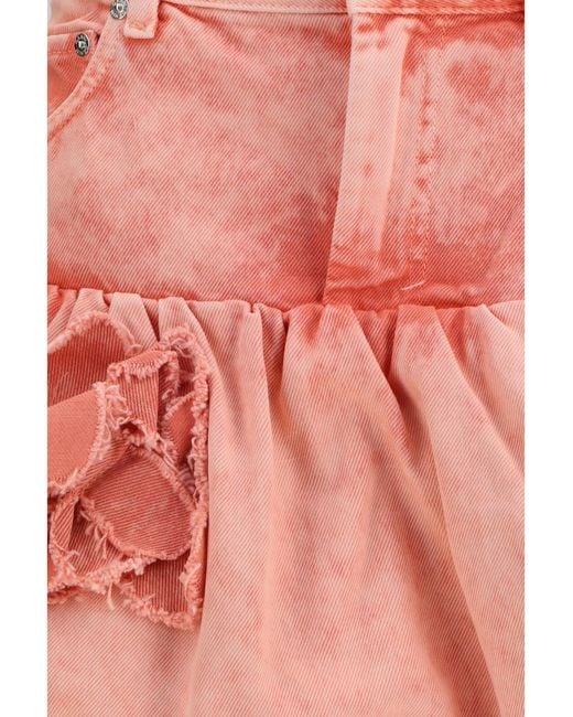 Ganni Pink Mini Bubble Skirt