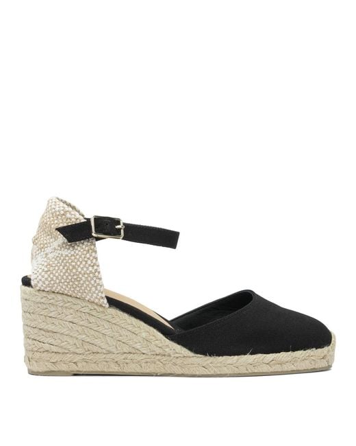 Castaner Black "Carol 70Mm" High Espadrilles