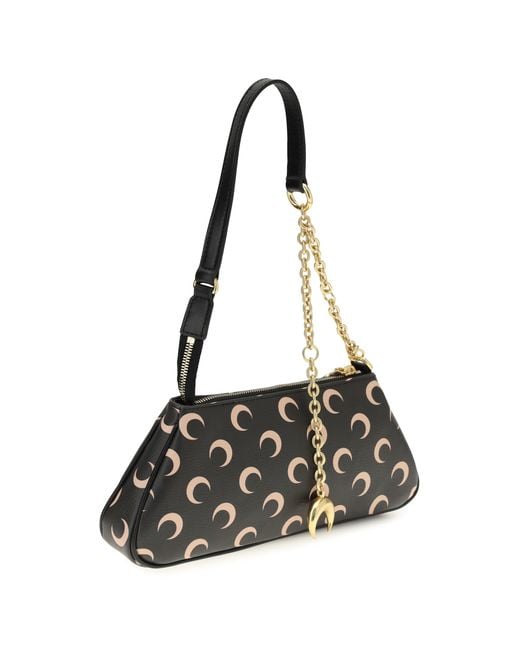MARINE SERRE White Moon Motif Shoulder Bag