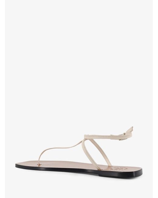 Atp Atelier Natural Alassio Leather Sandals