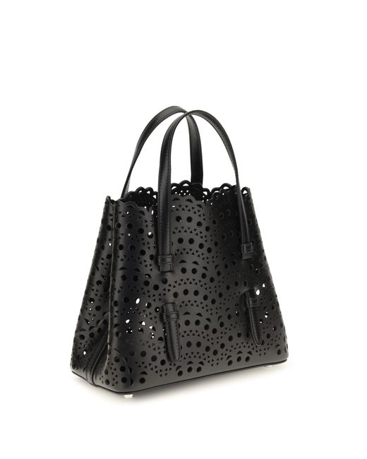 Alaïa Black Handbag Mina Calf Leather