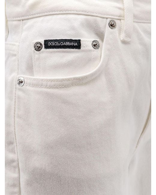 Dolce & Gabbana White Audrey Denim Trousers