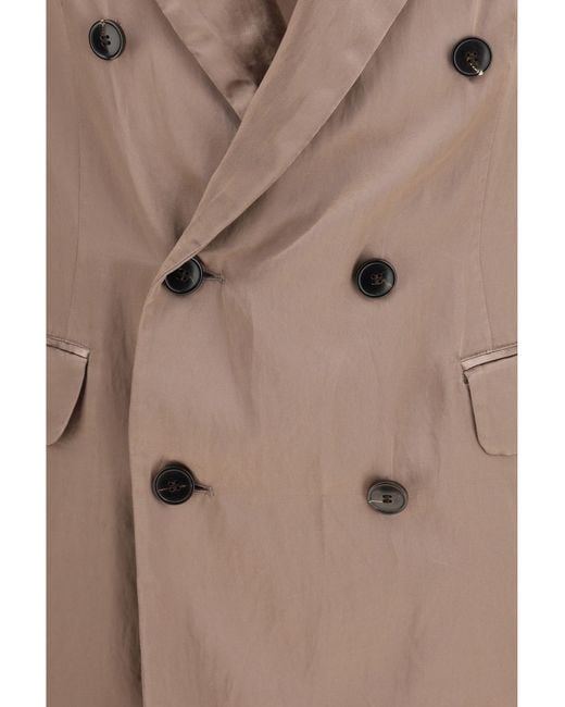 Dries Van Noten Natural Double-Breasted Blazer for men