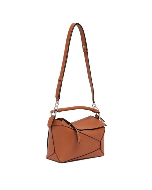 Loewe Brown Puzzle Edge Small Handbag