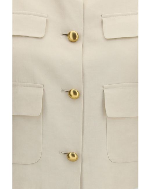 P.A.R.O.S.H. White P.A.R.O..H. Wool Gilet