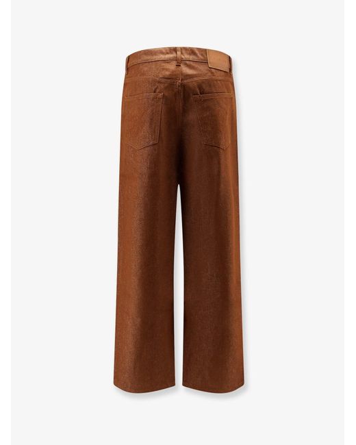 Walk In Paris Brown Trousers Baggy Denim for men