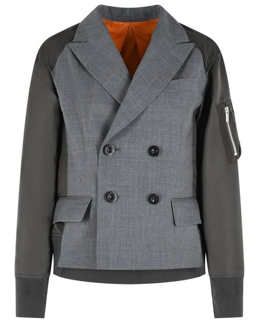 Sacai Gray Blazer