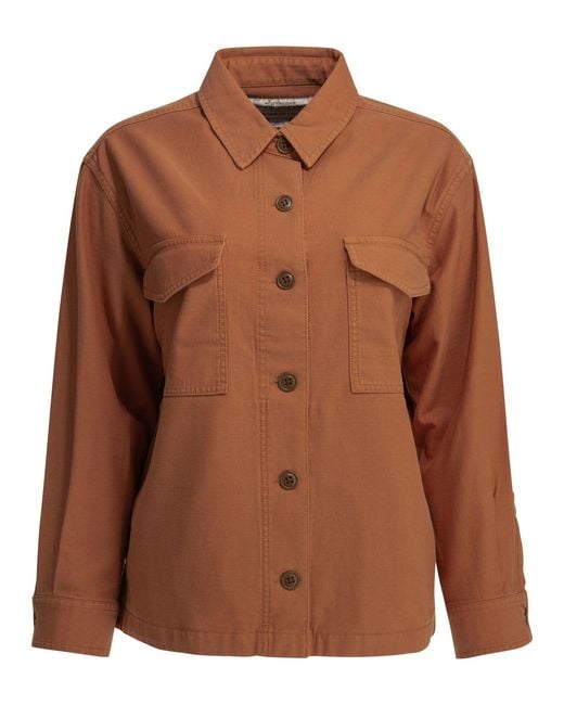 Filson Brown "Reverse Sateen Jac-Shirt" Casual Shirt
