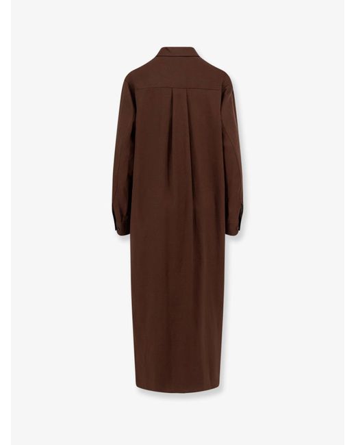 Hevò Brown Chemisier Dress