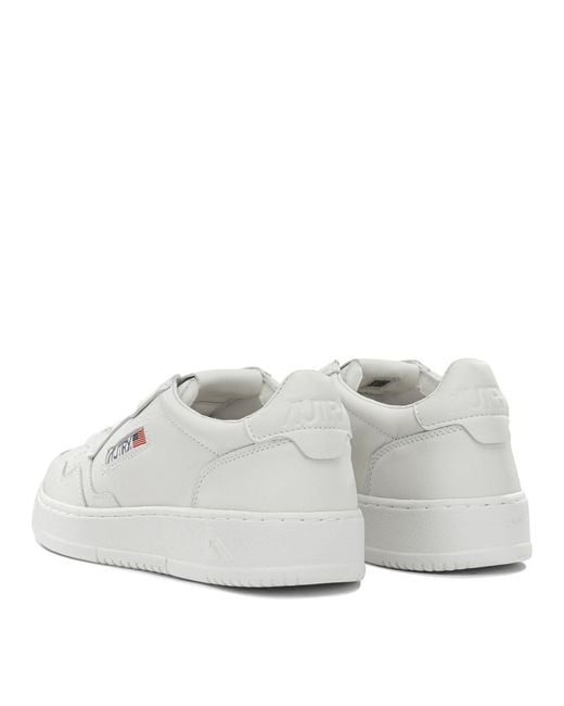 Autry White Medalist Low Low-Top Sneakers for men