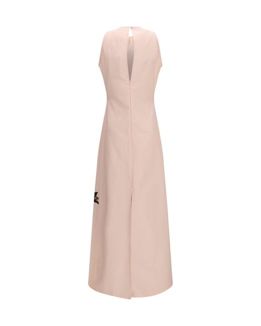 Crida Milano Pink Long Dress Petunia
