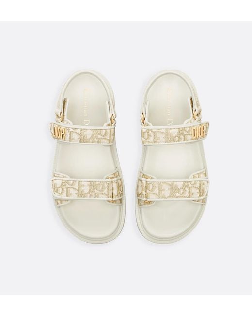 Dior White Act Sandals