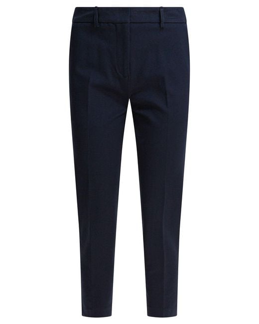 Semler Blue Viscose Pants Trousers