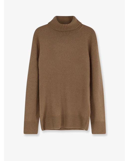 Totême Brown Cashmere Turtleneck