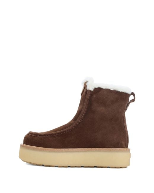 Prada Brown Suede Ankle Boots