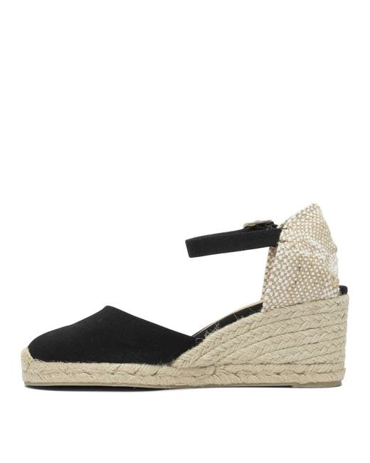 Castaner Black "Carol 70Mm" High Espadrilles