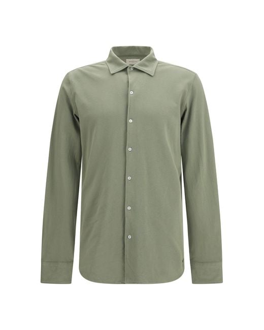 Brooksfield Green Cotton Shirt Fatigue for men