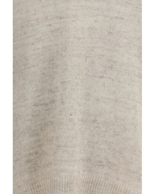 Our Legacy White Rue V-Neck Soft Cyclone Linen Sweater for men