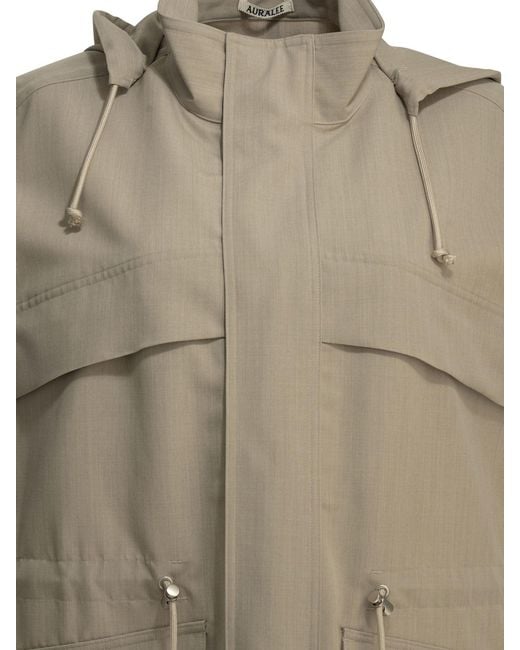 Auralee Natural Max Sleeveless Jacket