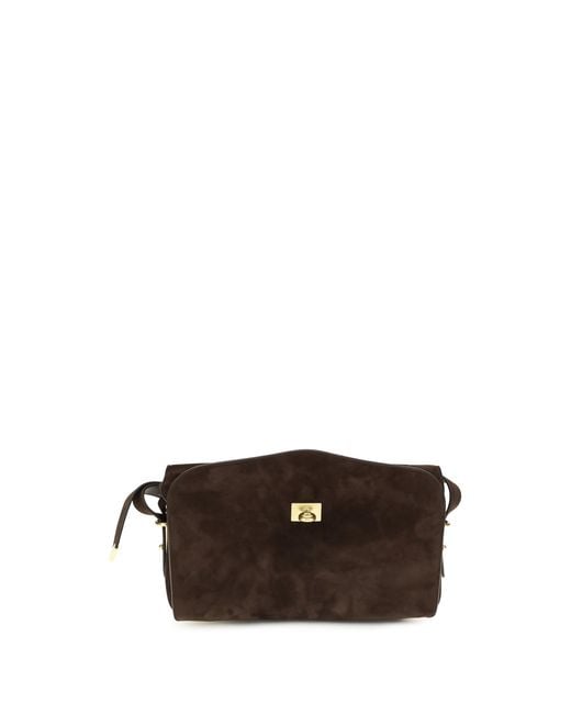 Women's Brown Le 7 Medium Shoulder Bag